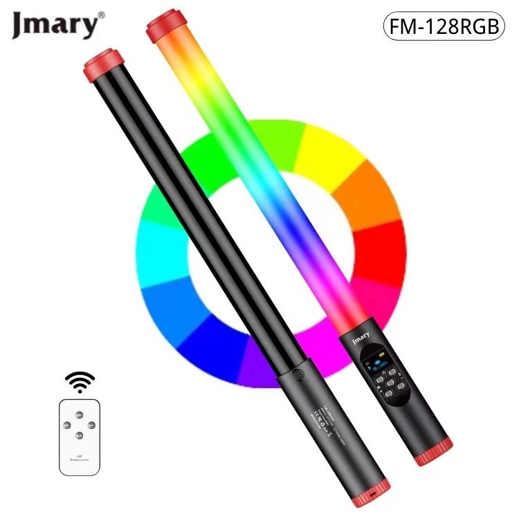 Jmary FM-128RGB Waterproof Handheld RGB LED Video Light Wand Stick